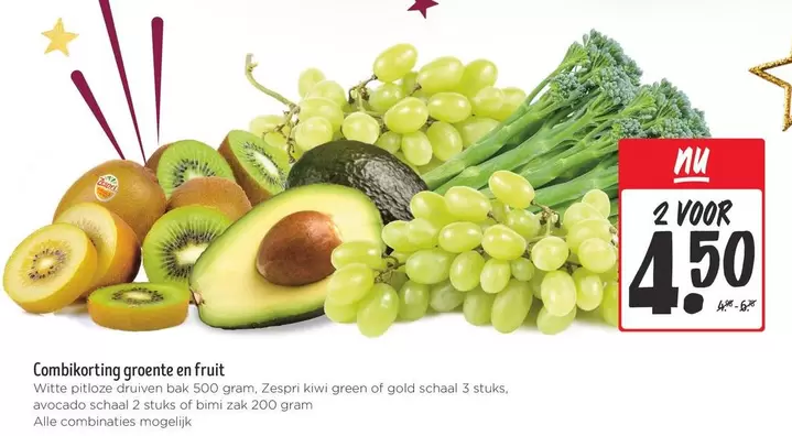 Combikorting groente en fruit