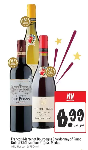 De - Bourgogne Chardonnay of Pinot Noir of Chateau Tour Prignac Medoc