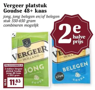 platstuk Goudse 48+ kaas