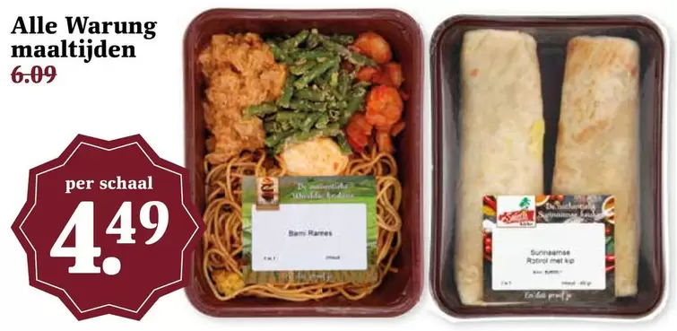 De - Alle Warung maaltijden