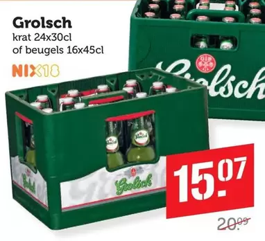 Grolsch - krat 24x30cl of beugels 16x45cl