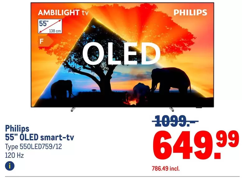 Philips - 55" OLED smart-tv