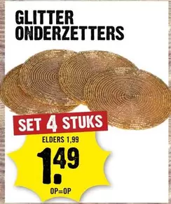 GLITTER ONDERZETTERS