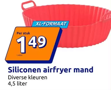 Siliconen airfryer mand