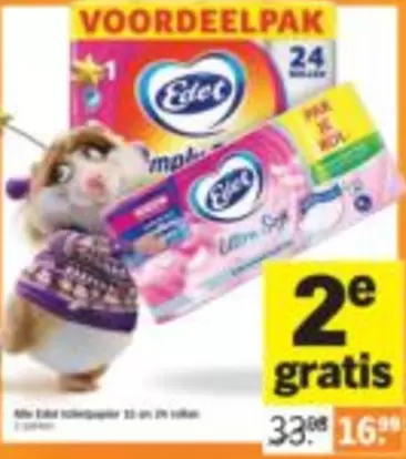 Alle Edet toiletpapier 12- en 24 stuks