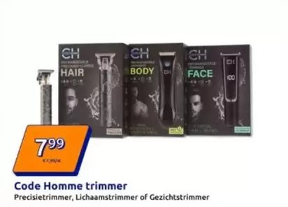 Code Homme trimmer