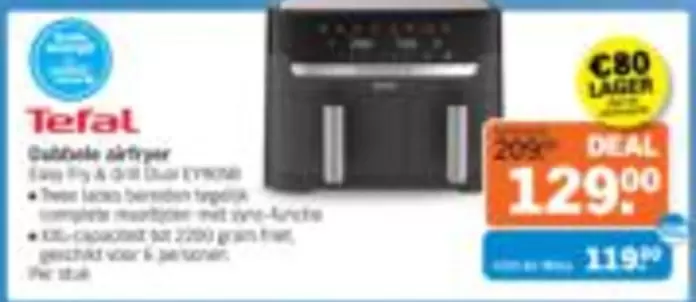 Tefal - Dubbele airfryer