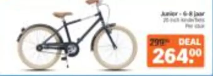 Junior + 6-8 jaar 20 inch kinderfiets