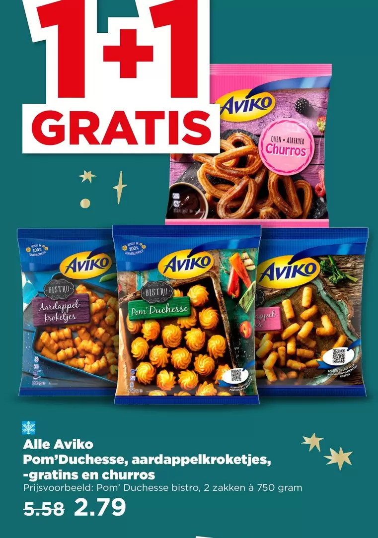 Pom'Duchesse, aardappelkroketjes, -gratins en churros