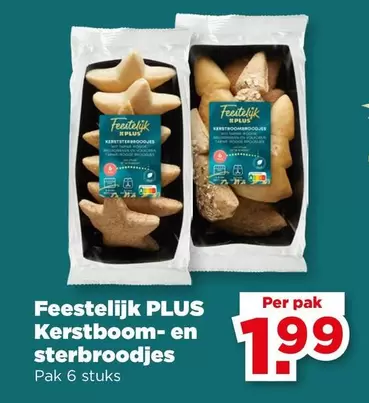 Kerstboom- en sterbroodjes