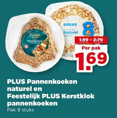Pannenkoeken naturel en Feestelijk PLUS Kerstklok pannenkoeken