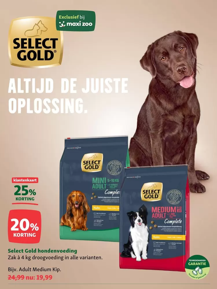 zoo - Select Gold hondenvoeding