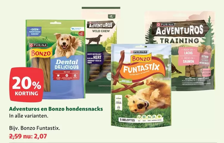 Purina - Adventuros en Bonzo hondensnacks