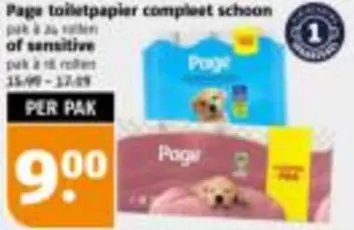 Toiletpapier Compleet Schoon