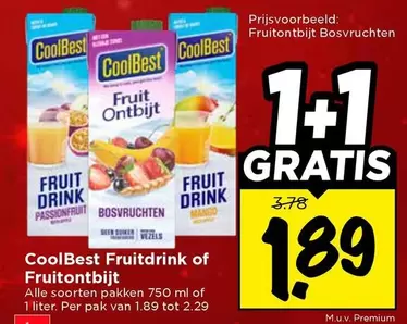 Fruitdrink of Fruitontbijt
