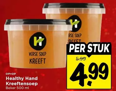 Healthy Hand Kreeftensoep