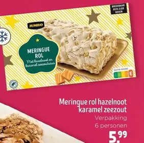 Jumbo - Meringue rol hazelnoot karamel zeezout