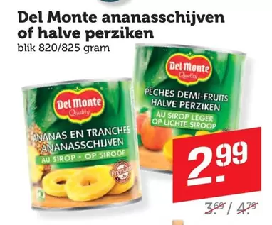 Del Monte - Ananasschijven Of Halve Perziken