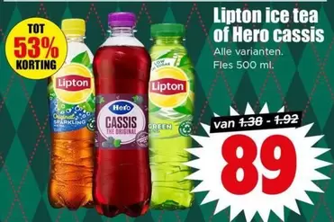 Lipton - ice tea of Hero cassis