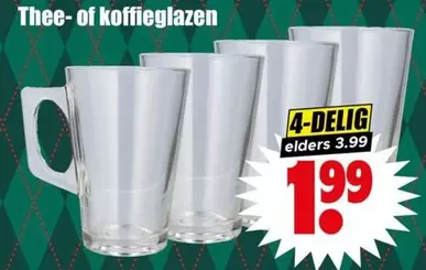 Thee- of koffieglazen
