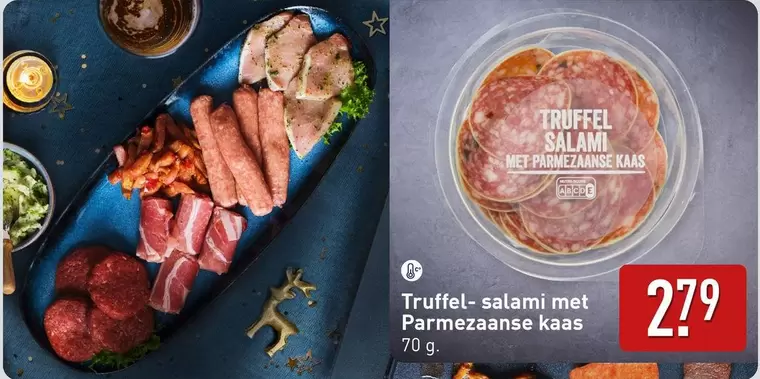 Truffel- salami met Parmezaanse kaas