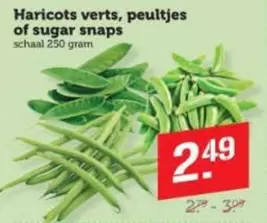 Haricots verts, peultjes of sugar snaps