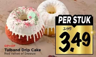 RED - Tulband Drip Cake