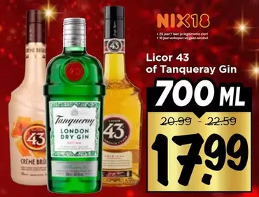 Licor 43 of Tanqueray Gin