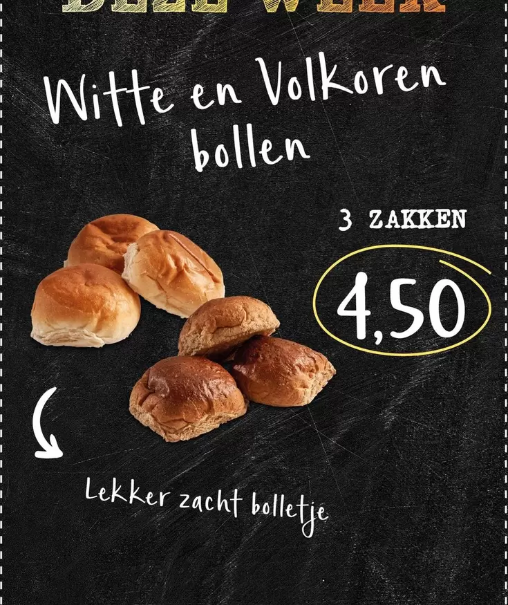 Witte en Volkoren bollen