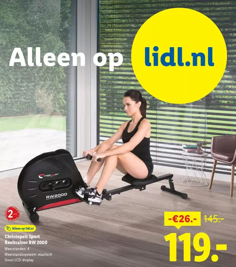 Op - Roeitrainer RW 2000