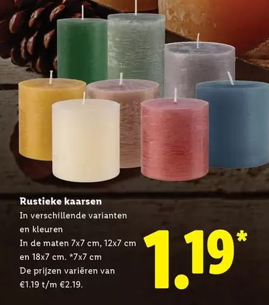 De - Rustieke kaarsen