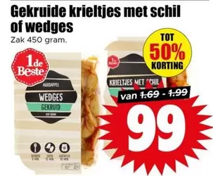 Gekruide krieltjes met schil of wedges