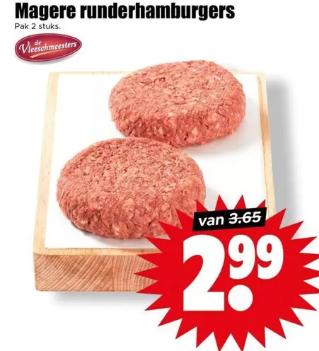Magere runderhamburgers
