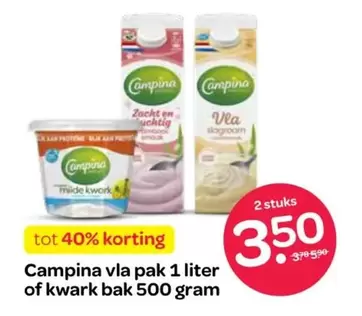 vla pak 1 liter of kwark bak 500 gram