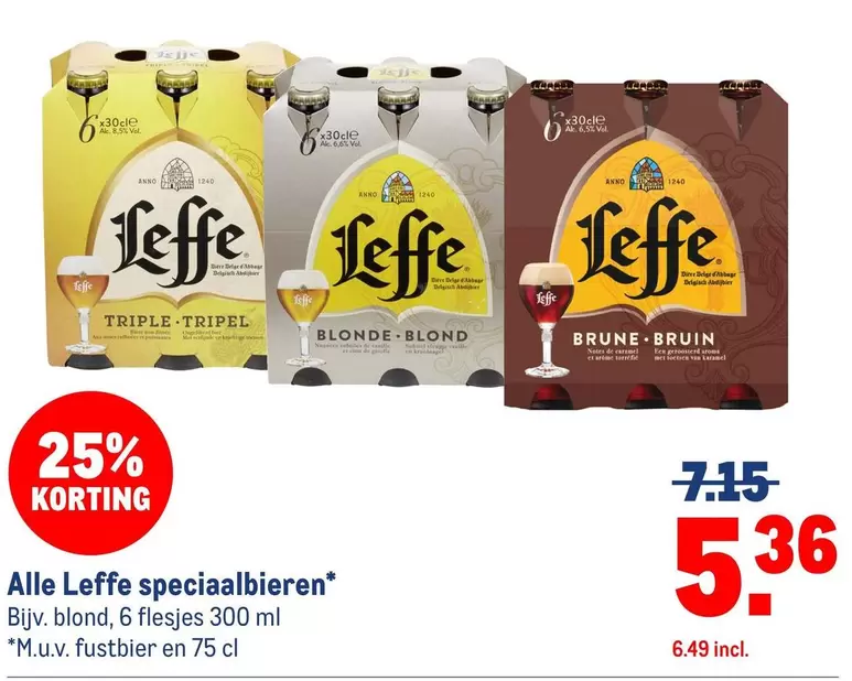 Leffe -  speciaalbieren