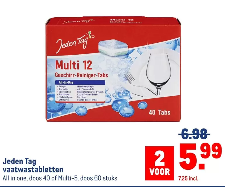 one - Vaatwastabletten