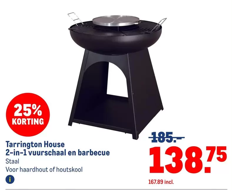House - 2-in-1 vuurschaal en barbecue