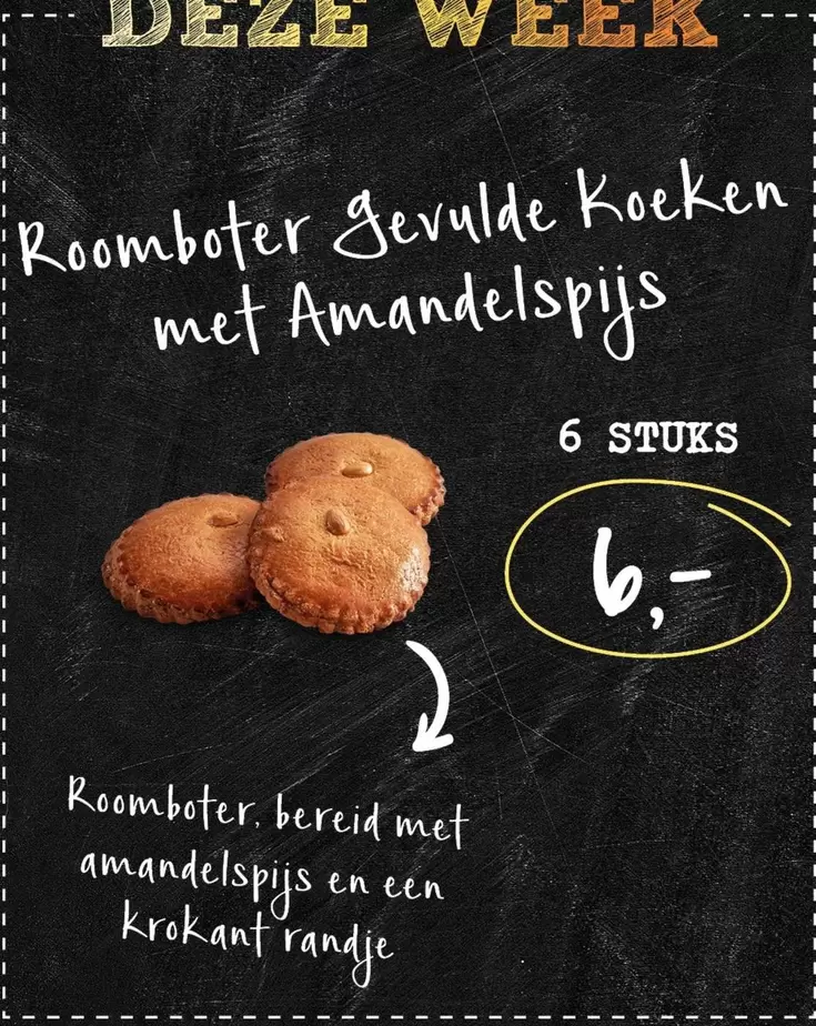 Roomboter gevulde Koeken met Amandelspijs