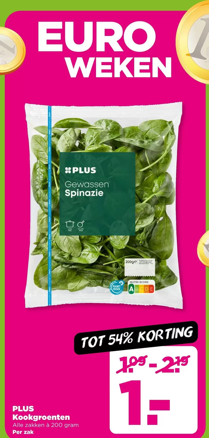 Euro - Gewassen Spinazie