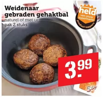 Topper - Gebraden Gehaktbal