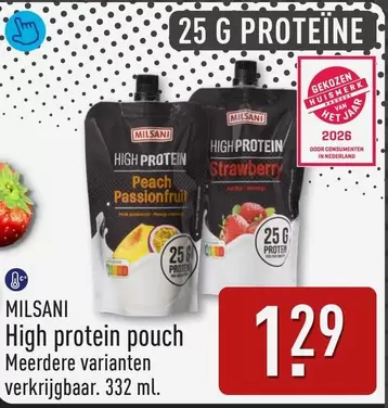 High protein pouch