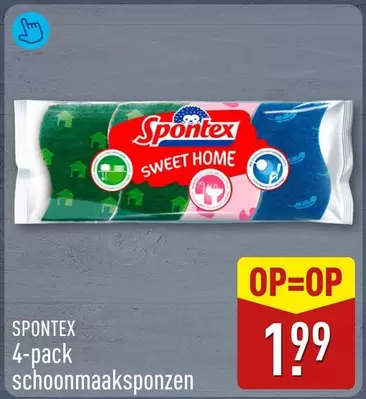 4-pack schoonmaaksponzen