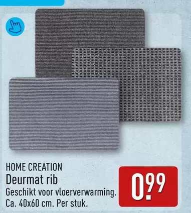 Deurmat rib