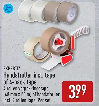 MM - Handafroller incl. tape of 4-pack tape
