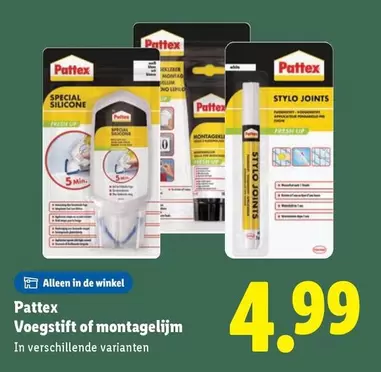 Up - Voegstift of montagelijm