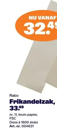 Bruin - Frikandelzak