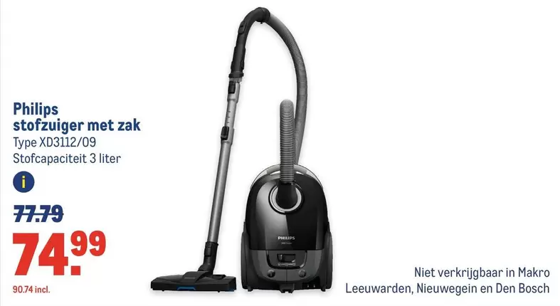 Philips - Stofzuiger Met Zak