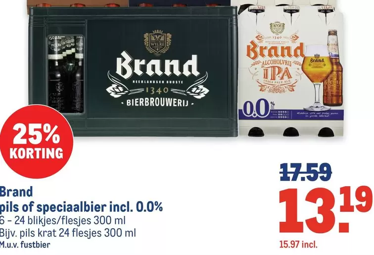 Brand - pils of speciaalbier incl. 0.0%
