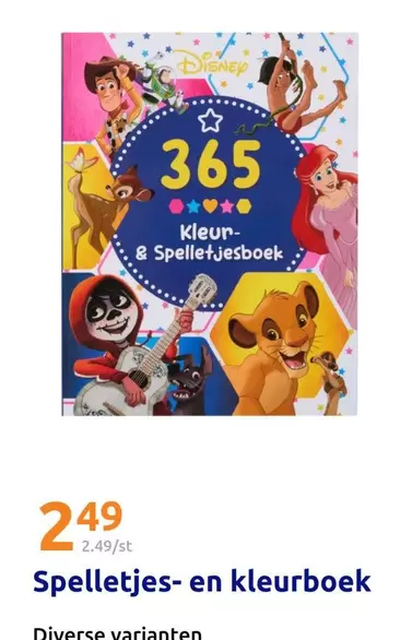 Disney - Spelletjes- en kleurboek