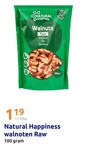 Natural - walnoten Raw